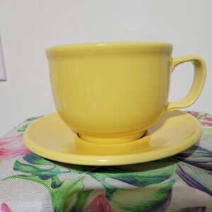 Fiesta Jumbo Mug & Jumbo Saucer Set Sunflower P86